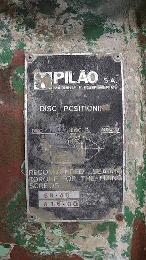 Used PILAO RTD 17" Tri-Disc Refiner #45060