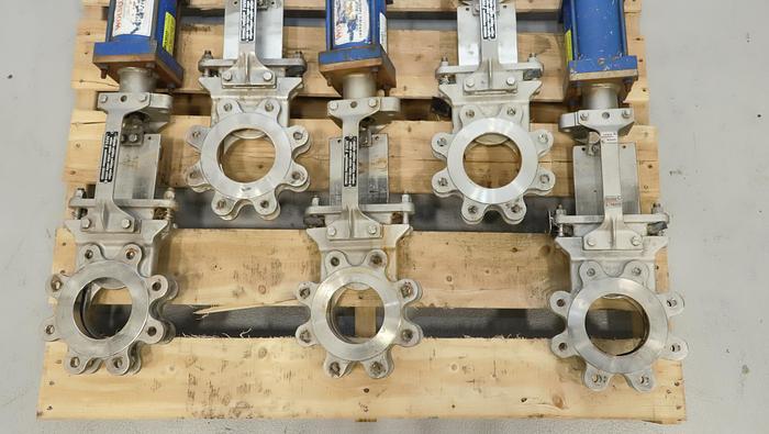 Used FNW 4" Air Operated Knife Gate Valve #46307