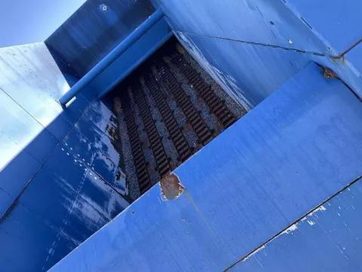 Used Bruks 70' Back-On Truck Dump with Optimized Smooth Cargo Flow Receiving Hopper #47308