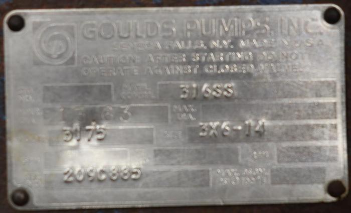 Used Gould's 3175 3x6x14 Pump #45791