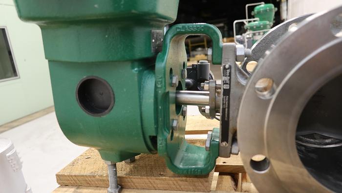 Used Fisher 6" V150 Series B Air Operated Vee Ball Valve, Series B #46485