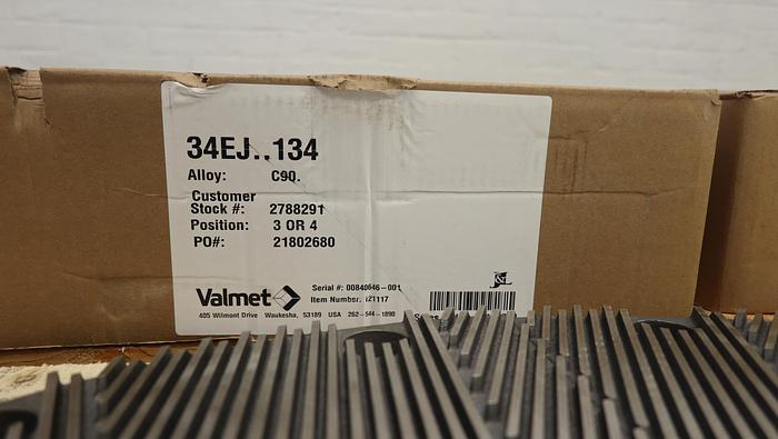 Unused Valmet 34" Refiner Plate Set #46013