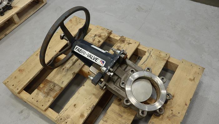 Used Fabri-Valve 6” Hand Operated Knife Gate Valve #45263
