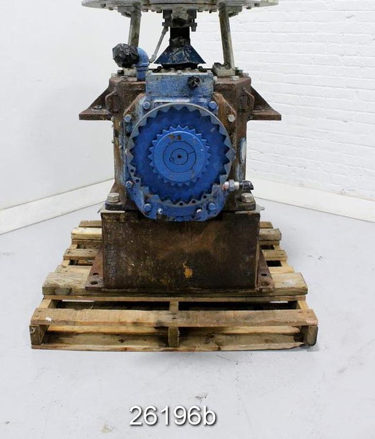 Used Falk 82YBX2S Right Angle Gear Reducer, Vertical Output, 3.41/1 Ratio #26196