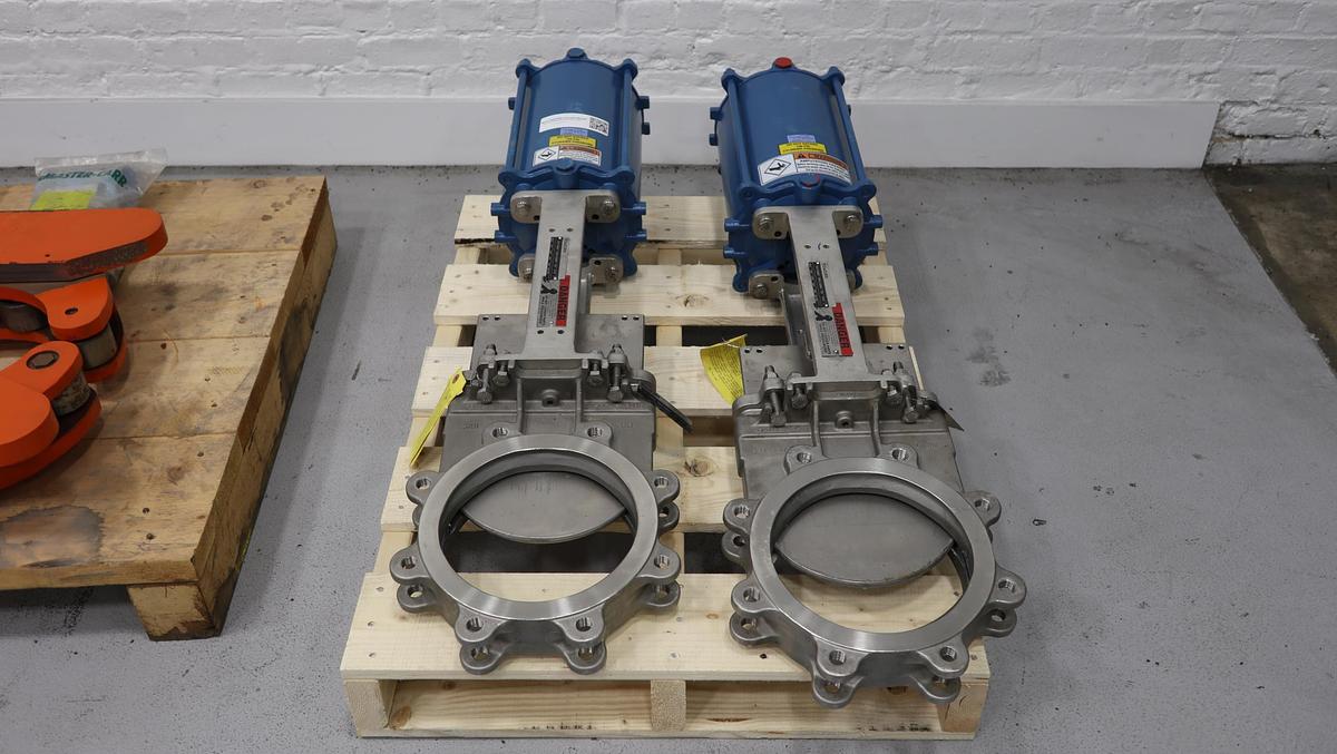 Unused Dezurik 8" Air Operated Knife Gate Valve #47271