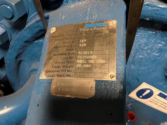 Used ANDRITZ  Size 420 High Pressure Digester Feeder #45191