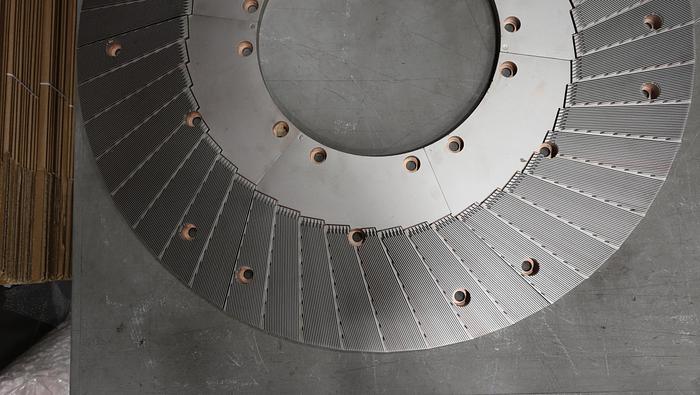 Unused Beloit DD4000 46" Refiner Plate Set, 4 Positions, 6 Segments Each #38223