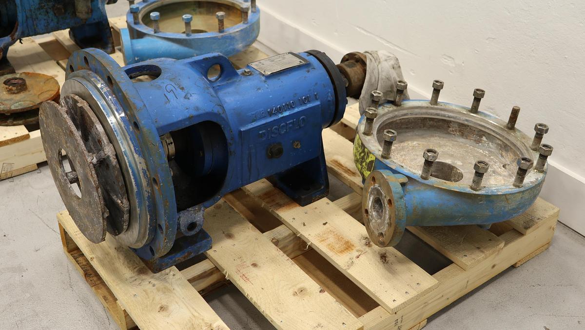 Used Discflo 402/14 Trash Pump, 2x4x14 #29245