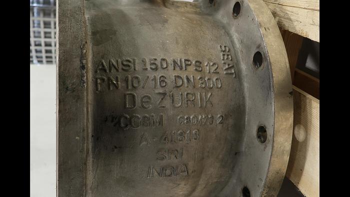 Unused Dezurik 12" CF8M V-Ball Valve Body #46082