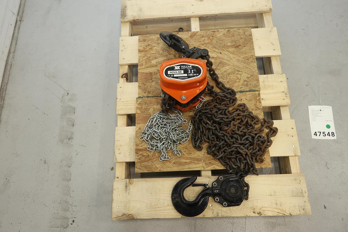 Used Vulcan NOVA-NB 3-Ton Hoist #47548