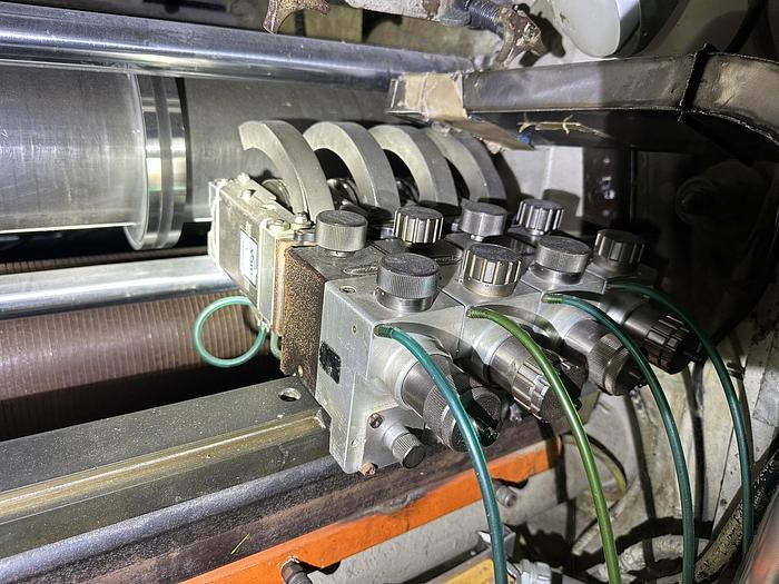 Used Cameron 88" Rewinder With Martin Shaftless Floor Pick-up Unwind #46473