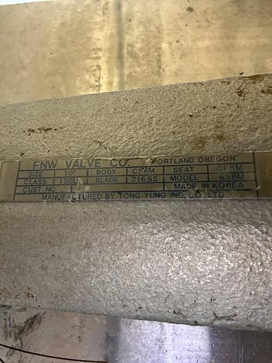 Used FNW 65BM 10" Hand Operated Knife Gate Valve #46359