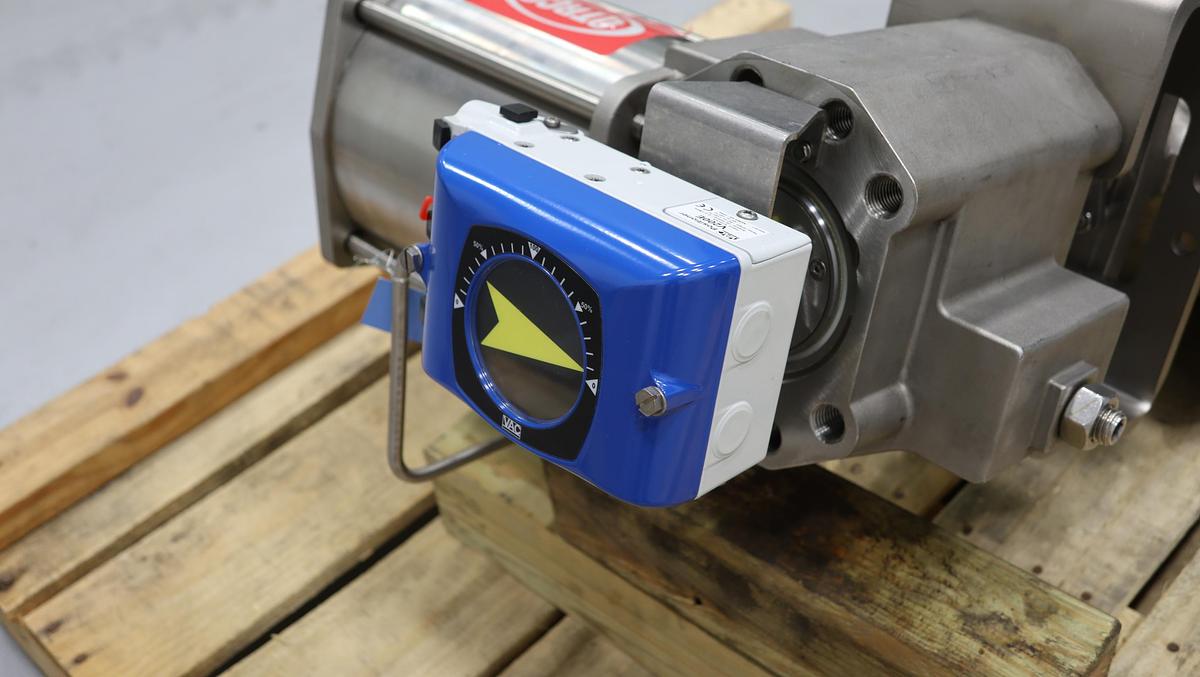 Unused Dezurik 2800079R001 VPB Style 8" Air Operated Vee Ball Valve #47296