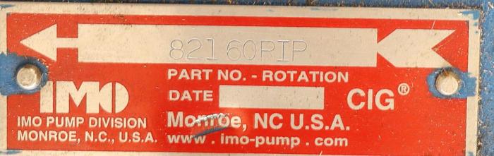 Used IMO PUMP IMO CIG Hydraulic Gear Pump #46043
