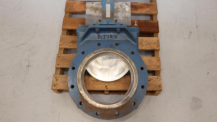 Used Dezurik 12" Air Operated Knife Gate Valve #46349