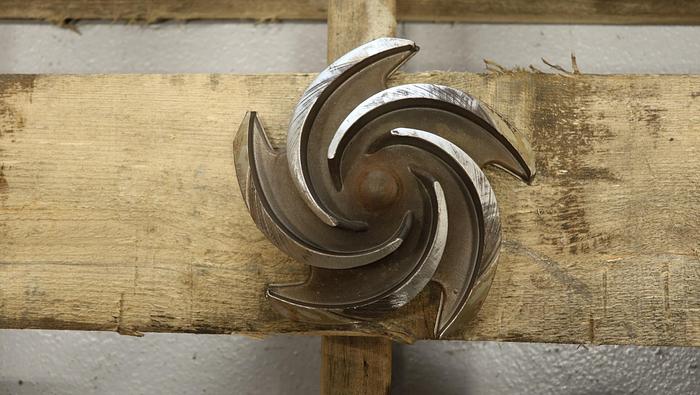 Used Goulds 3196 1.5x3x6 5-Vane Impeller #45539
