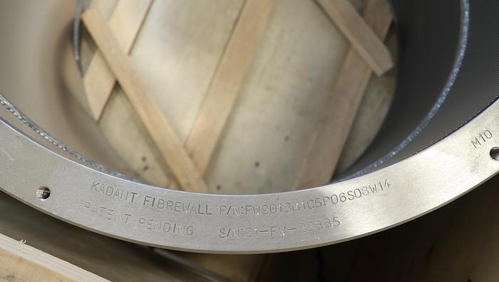 Unused Kadant Fiberwall UV300 Pressure Screen Basket With Spiral Strip #46038