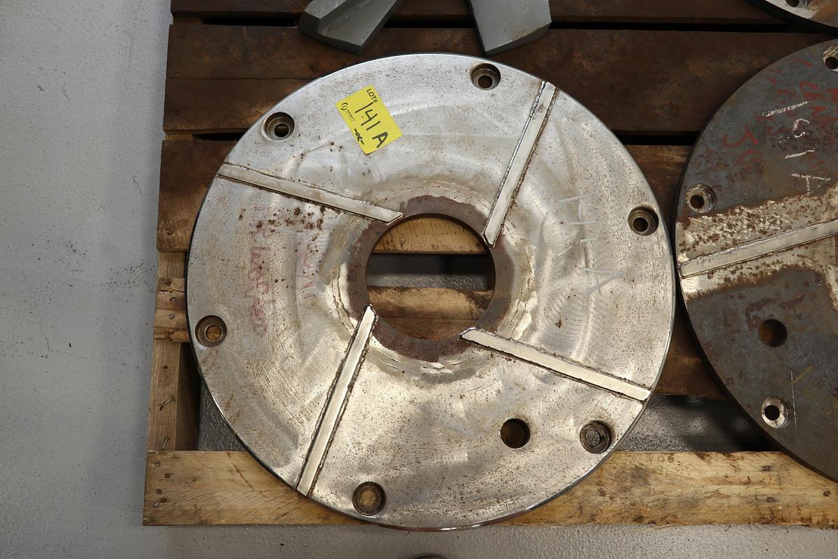 Unused Kadant Black Clawson Hydrapurge Detrasher 8-Vane Rotor & Wear Plates #47562