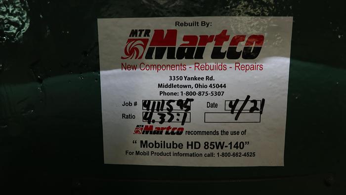 Refurbished Black Clawson No.4 Pulper Drive #45874