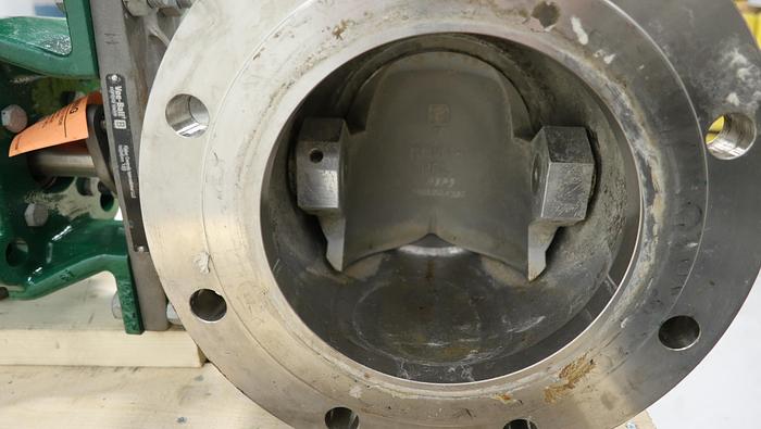 Used Fisher 8" V150 Series B Air Operated Vee Ball Valve #46487