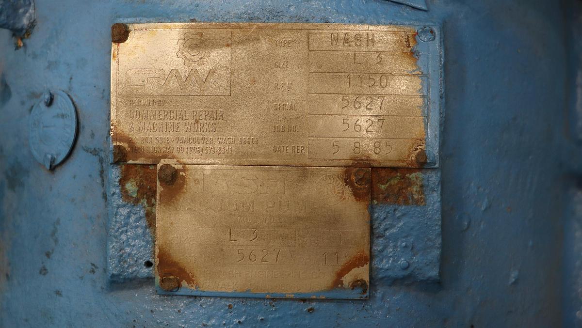 Used Nash L3 Vacuum Pump #46745