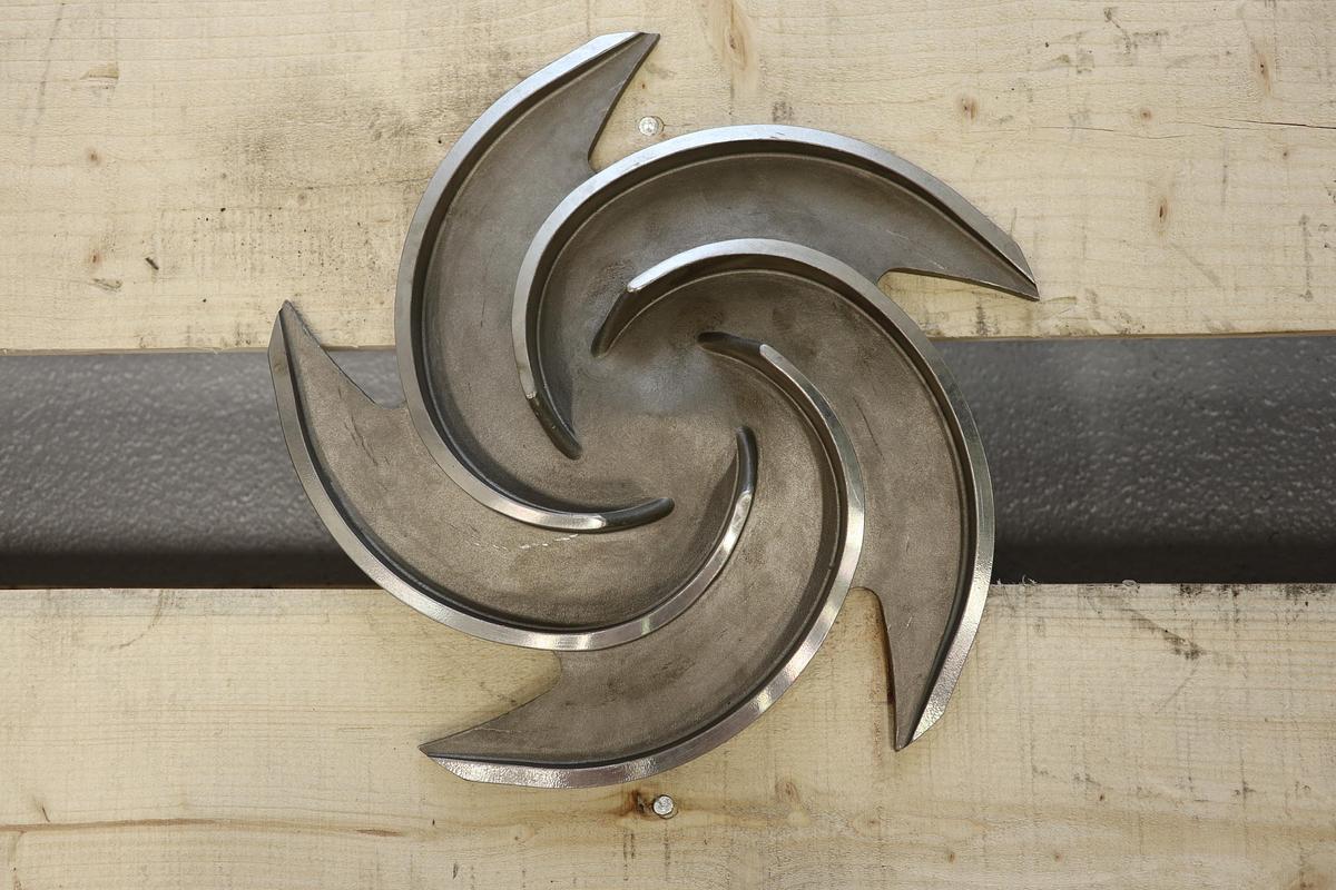 Used Goulds 3196 1.5x3x10 5-Vane Impeller #47489