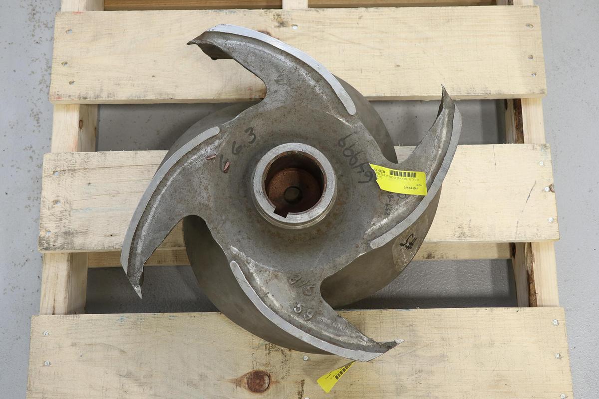 Used Goulds 3175 M 10x12x18 4-Vane Impeller #47397