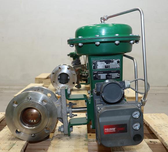 Used Fisher 3" V150 Series B Air Operated Vee Ball Valve #46260