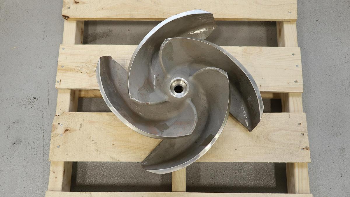 Used Goulds 3175 8x10x18H 4-Vane Impeller #47211