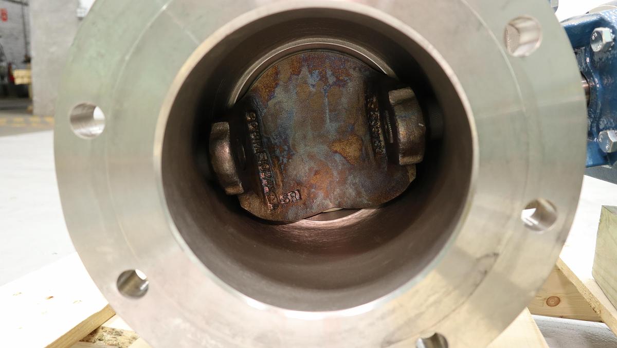 Unused Dezurik 9683522R2 VPB Style 8" Air Operated Vee Ball Valve #47104