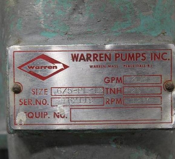 Used Warren 6/5-pl-12 Pump Casing #44720