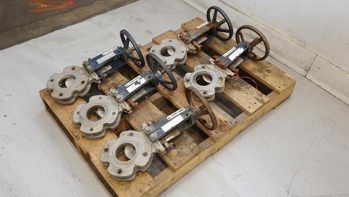 Used Fabri-Valve 3” Hand Operated Knife Gate Valve #45330