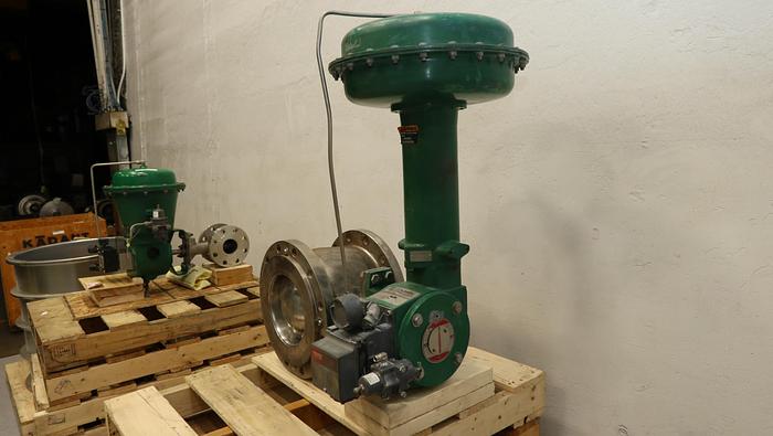 Used Fisher 10" V150 Series B Air Operated Vee Ball Valve #46491