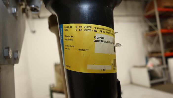 Used Andritz Ahlcleaner RB 45-2 High Consistency Cleaner System #44857