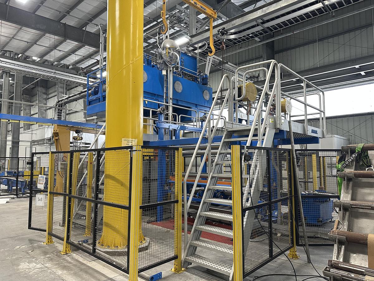 Used Pasaban Pulp Mill Sheeter With Slitting Section & Bale Forming System With Hydraulic Press #46901