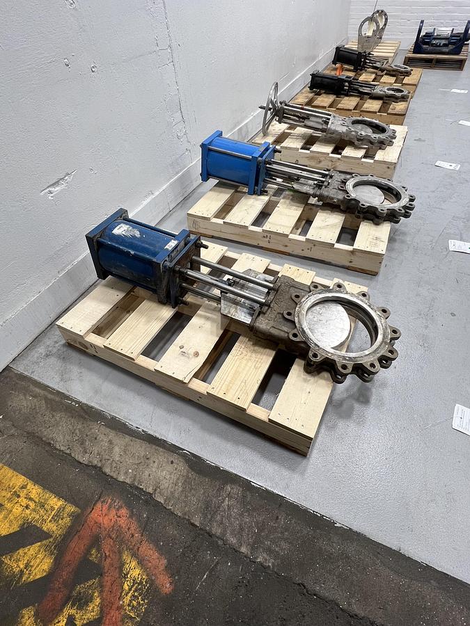 Used True Line 10" Air Operated Knife Gate Valve #47366
