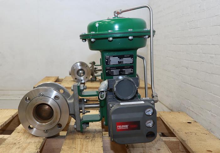 Used Fisher 3" V150 Series B Air Operated Vee Ball Valve #46256