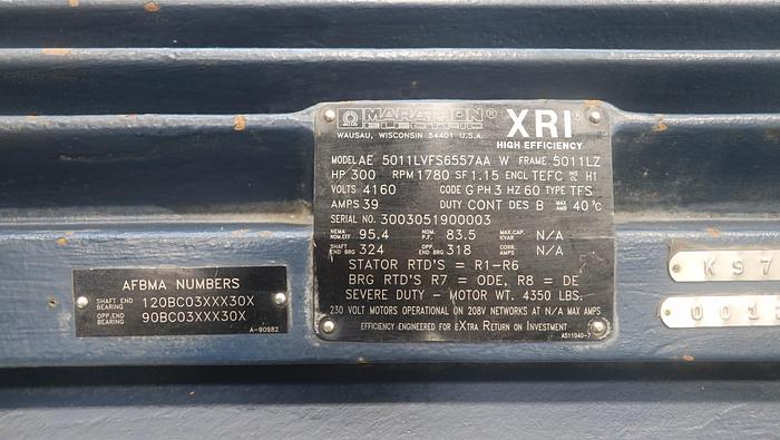 Used Marathon 5011LVFS6557AA A/C Motor #45631