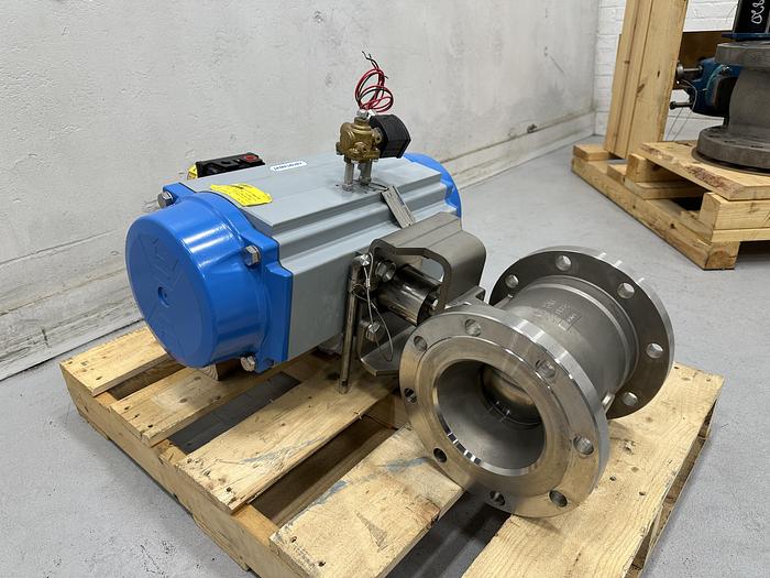 Used Velan Model C 6" Vee Ball Valve #46429