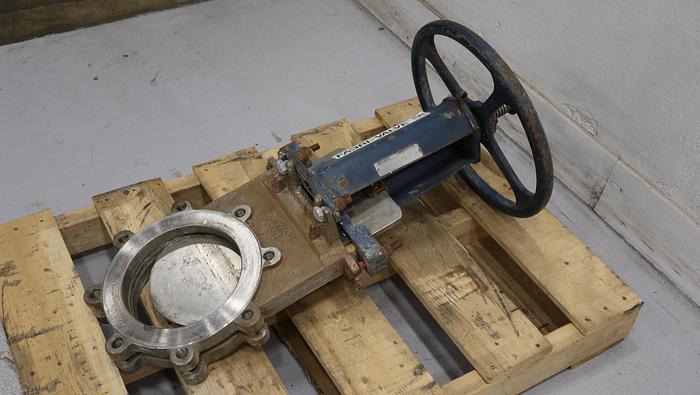 Used Fabri-Valve 8" Hand Operated Knife Gate Valve #44936