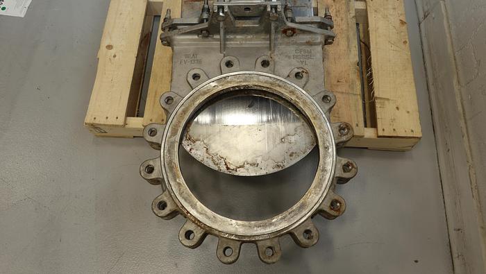 Unused Fabri-Valve 16" Air Operated Knife Gate Valve #44551