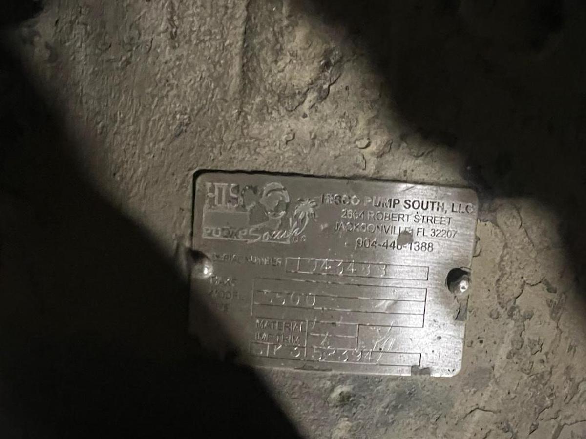 Used Goulds 5500 Pump, Iron Casing, 4-Vane Single 22.875" Impeller #43806