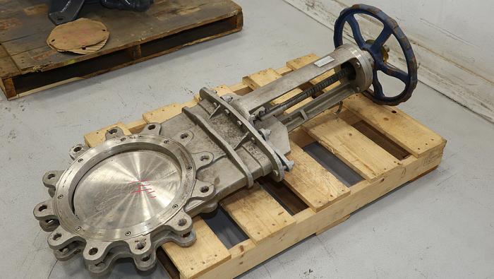Unused Flow Control Components 14" Hand Operated Knife Gate Valve #46355