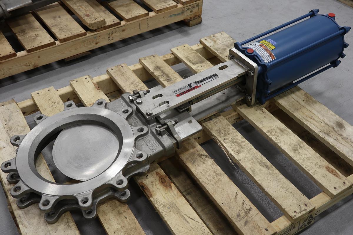 Unused Dezurik 12" Air Operated Knife Gate Valve #47328