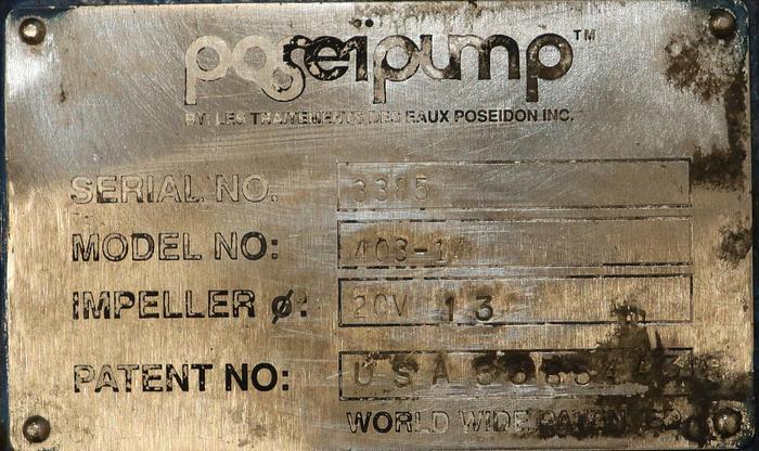 Used Poseidon 403-14 Posei Pump #45802