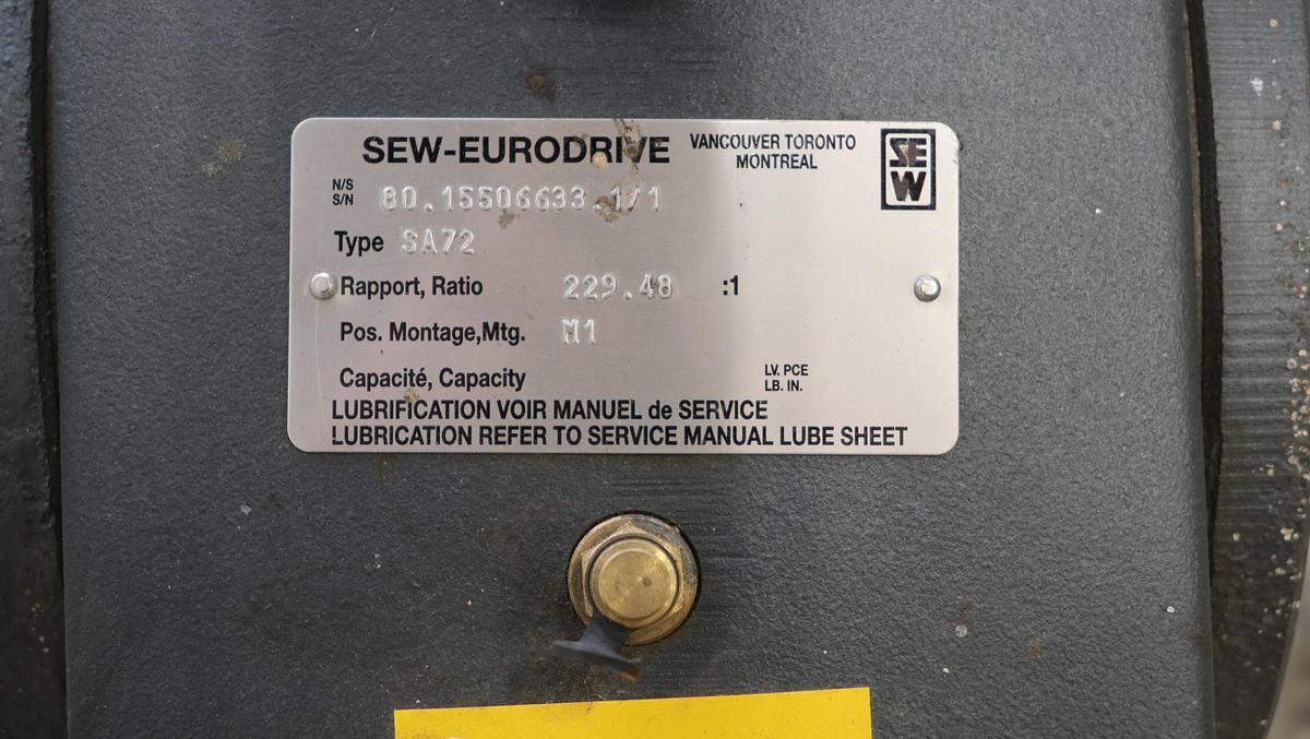 Refurbished Sew EuroDrive Inc. Refiner Set-up Gear Drive & A/C Motor  #46692