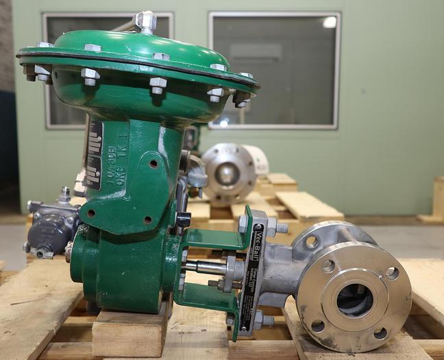 Used Fisher 1.5" V150 Air Operated Vee Ball Valve #46262