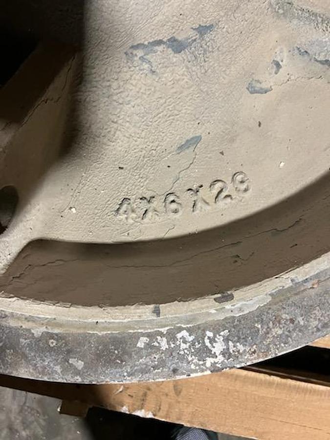 Used Goulds 5500 Pump, Iron Casing, 4-Vane Single 22.875" Impeller #43806