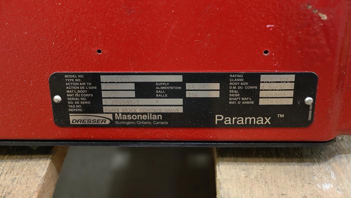 Unused Masoneilan 4" Vee Ball Valve #46345