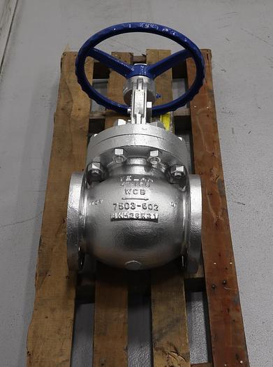 Unused Velan 4" Hand Operated Outside Stem And Yoke Valve #45736